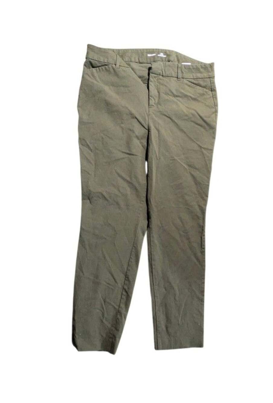 Old Navy Women's Olive Green Stretch Pixie High Rise Pants